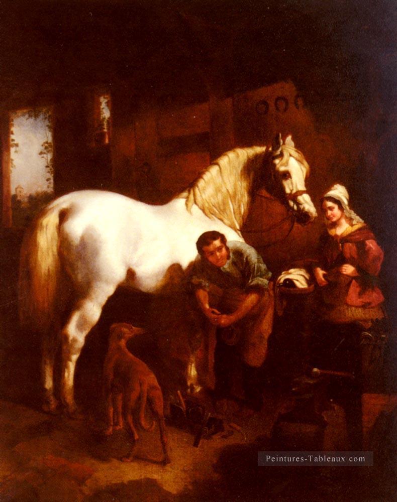 Le Village Blacksmith Herring Snr John Frederick Cheval Peintures à l'huile